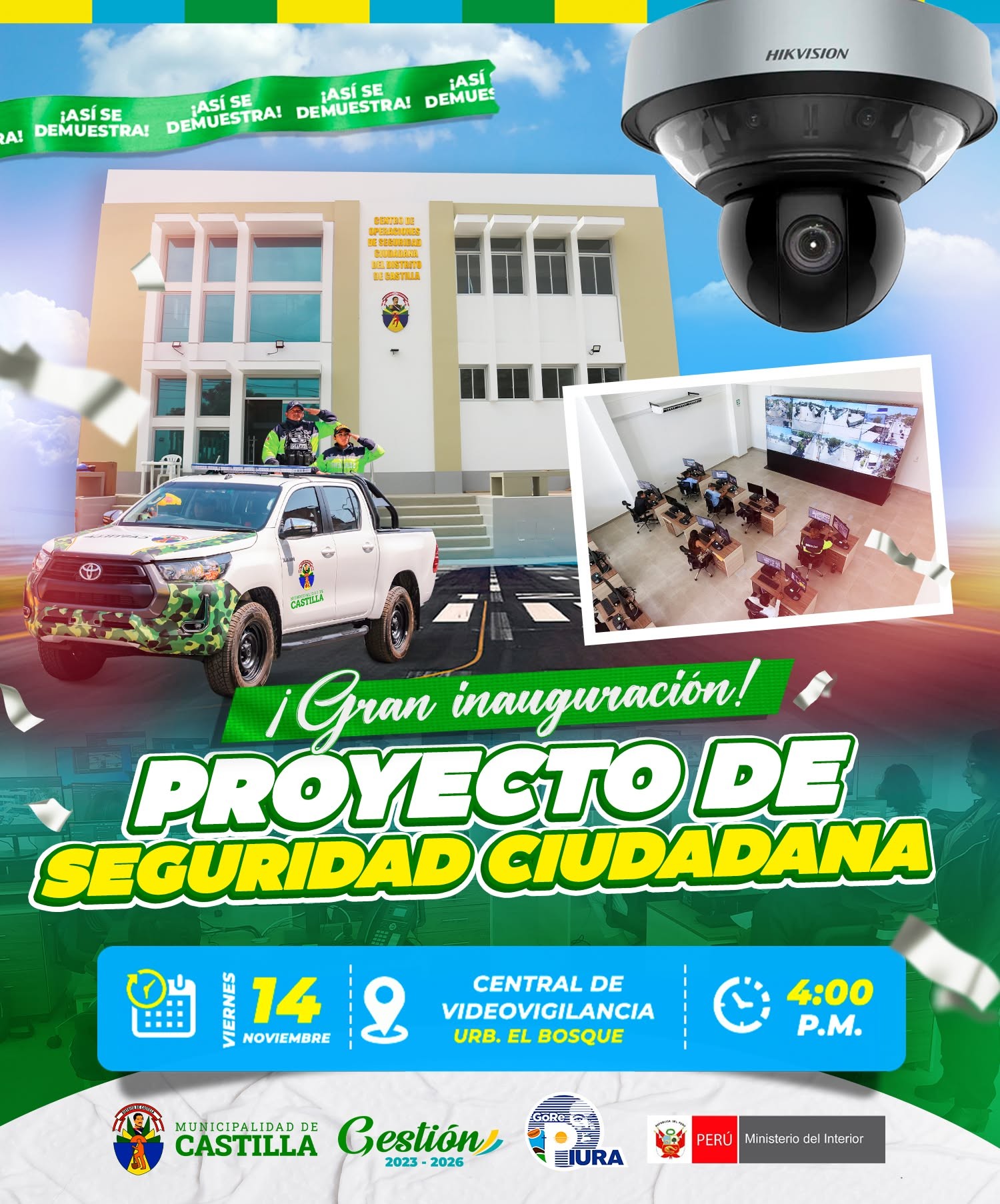 Central de Videovigilancia y 60 Cámaras HD